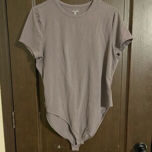 NWOT Purple/Gray Short Sleeve Bodysuit